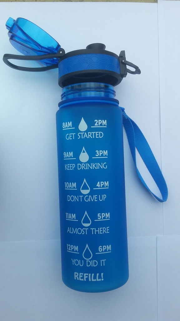 Plastic ( TRITAN BPA free ) water bottle  750 mls - Blue