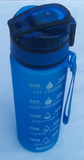 Plastic ( TRITAN BPA free ) water bottle  750 mls - Blue