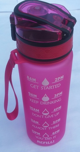 Plastic ( TRITAN BPA free ) water bottle 750 mls - Pink