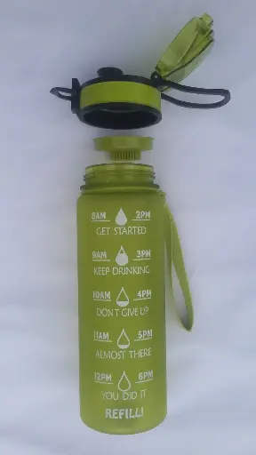 Plastic (TRITAN BPA - free ) water bottle 750 mls - Green