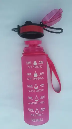 Plastic ( TRITAN BPA free ) water bottle 750 mls - Pink