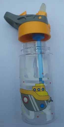 Plastic ( TRITAN BPA free ) water bottle kiddies 480 mls - Grey